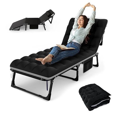 Camping-cots-Adjustable-Portable-Folding-Cot-with-Cozy-Mattress-and-Pillow-Outdoor-Portable-Folding-Lounge-Chair-Sleeping-Cots-Camping-Bed-for-Camping-Pool-Beach-Support-600-lbs-Black