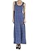 makeitmint Women's Sleeveless Strapless Chevron Stripe Long Maxi Dress