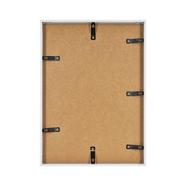 yd. Your Decoration - Bilderrahmen DIN A3 29,7x42 cm - Bilderrahmen aus Aluminium - Klares Kunstglas - Weiß Hochglanz - Aurora – Bild 4