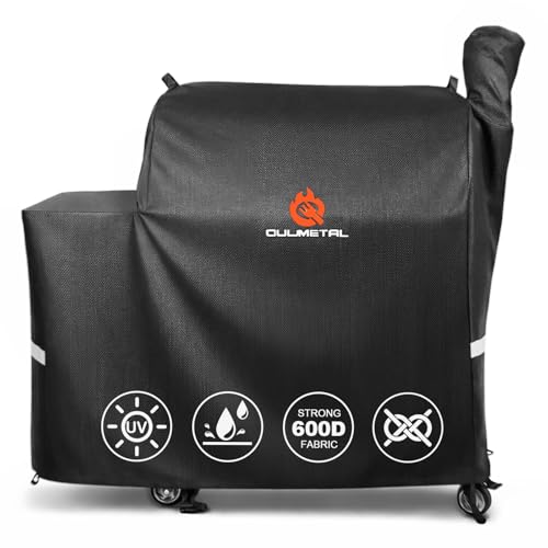 Grill Cover for Rectec Flagship 1100 RT-1250 RT-700 and RT-680 Wood Pellet Grills - 600D Heavy Duty Premium Waterproof Fade Resistant Outdoor All-Weather Protection BBQ Grill Cover