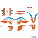  Para KTM EXC EXC-F 125 250 300 450 530 2008 2009 2010 2011 gráficos completos calcomanías pegatinas motocicleta fondo