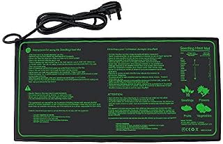 Hyindoor Seedling Heat Mat Heated Propagator Durable Waterproof Seedling Heating Pad for Winter Hydroponic Indoor Seedling Germination 10"x 20.75"(25 * 52cm)
