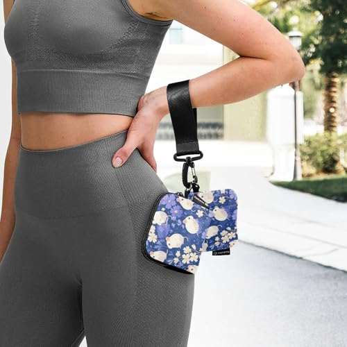 linqin Blooming Flowers animal Dual Wristlet Wallets for Women Large Capacity Card Wallet Money Organizer with Wristle Strap for Work Travel 2 Pcs 6