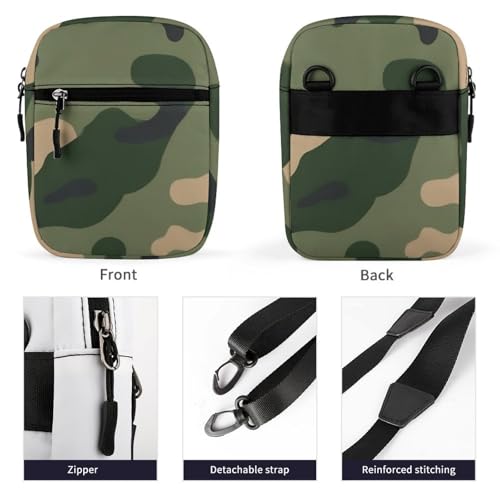 Portable Small Crossbody Bag for Women Men, Casual Mini Cell-phone Pouch Travel Shoulder Bag3