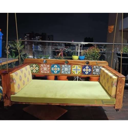 Wooden Convertible Flexible Reversible Swing/Jhula for Home, Garden, Indoor and Outdoor - Tiya
