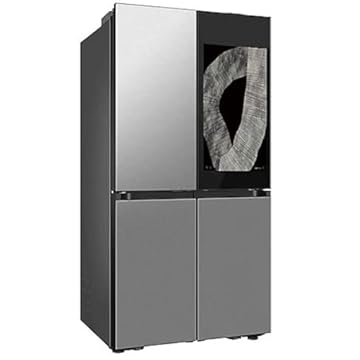 Samsung Geladeira French Door Family Hub 4 Portas Flexzone Samsung Bespoke RF29D Inox 699L - 127V