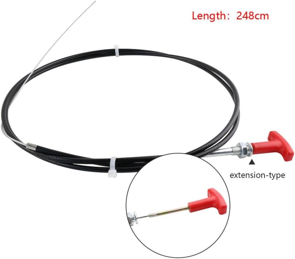 Push Pull Choke Control 2.5 Meters Round Knob Compatible with Go Kart Lawn Mower Bike