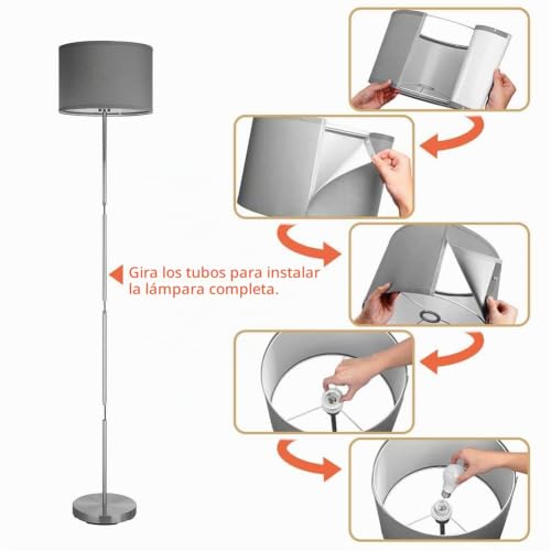 Lámpara de pie alta de 160 cm perfecta para espacios que necesitan luz dirigida 5