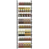 Coonoor 8 Tier Over The Door Pantry Organizer,Adjustable Baskets Closet Organizer Hanging Rack Spice