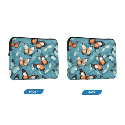 Funda para portátil de 13-14 pulgadas con mariposas coloridas miniatura 2