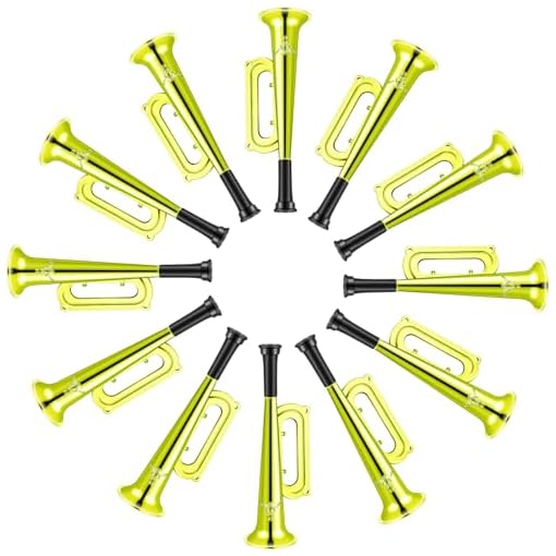 12 Pcs Metallic Trumpet Toys