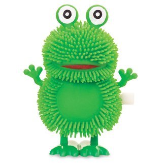 Fuzzy Hopping Frog Toy