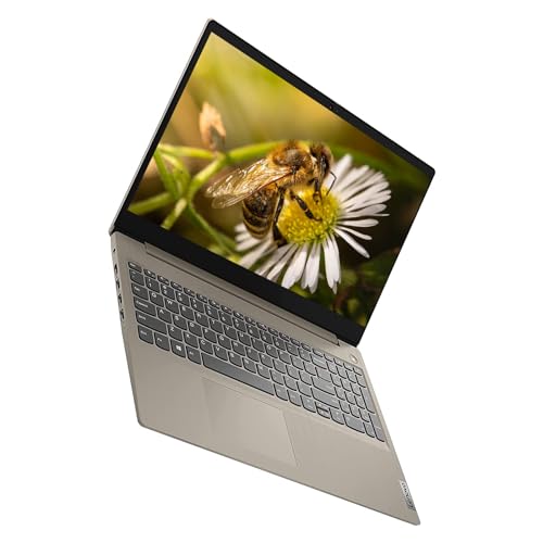 Image of Lenovo IdeaPad 3 15.6 inch FHD Anti-Glare Laptop, Intel Core i3-1115G4 up to 4.1GHz, 8GB DDR4, 512GB SSD, Webcam, HDMI, Bluetooth, Fingerprint Reader, Windows 10 Home S, TWE Mouse Pad, Almond