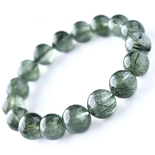 Bracelet en quartz rutilé vert FLXHSA fini les bijoux d'hommes ternes