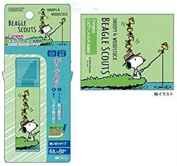 Amazon Co Jp サンスター文具 ドットライナースティック テープのり スヌーピー ミントグリーン 文房具 オフィス用品