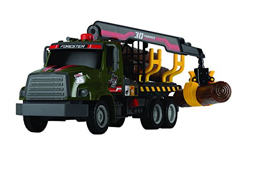 Dickie Toys 12\" Air Pump Action Logging Truck Vehicle