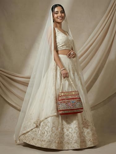 Image of Adiva Potli Handbags For Women | Potli Bags For Ladies For Wedding | Potli Bags For Women | Wedding Bags For Woman | Batwa Potlis Hand Bag | Designer Potli Bag For Ladies For Marriage