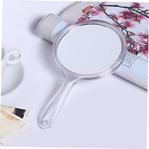 Espejo de Maquillaje Portátil de Mano Blanco con Luz LED miniatura 5
