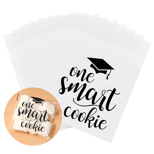 Petit sac cadeau en cellophane de diplôme : pochette adhésive pour friandises et biscuits