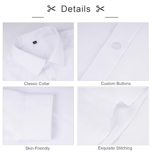 Image of Alizeal Mens 3 Pcs Long Sleeve Shirts Set