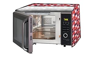 Stylista PVC Microwave Oven Cover for Samsung 28 L Convection MC28H5033CK/DP, Abstract Pattern Pink