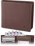 ✅ ABSOLUTE SICHERHEIT - Der integrierte NFC und RFID Blocker des Portmonee schützt Sie vor Datendiebstahl. Gehen Sie kein Risiko ein - entscheiden Sie sich für TÜV-geprüfte Sicherheit von KRONIFY!
