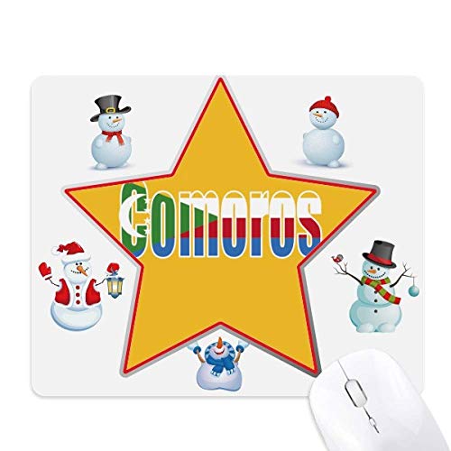 Tapis de souris bonhomme de neige étoile idée cadeau originale pour bureau