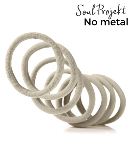 Soul Projekt Light Blonde Thick Hair Bands 50 Pack 8mm, Blonde Bobbles for Men Ladies Hair Band, School Hair Accessories - Image 2