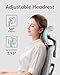 Hbada Ergonomic Office Chair with 3D Adjustable Armrests, Adjustable Lumbar Support High Back for Computer Chair, Big and Tall Mesh Office Chair, Home Office Desk Chairs White