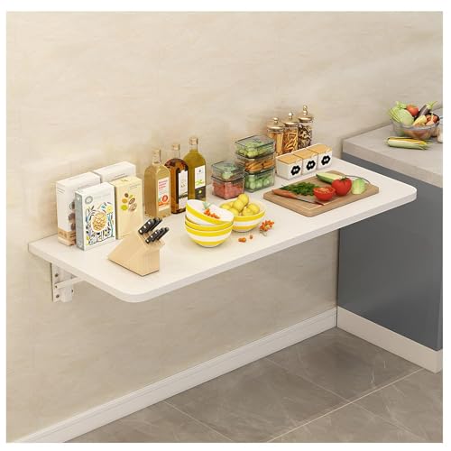 Table rabattable murale compacte 50x50 bureau suspendu gain place