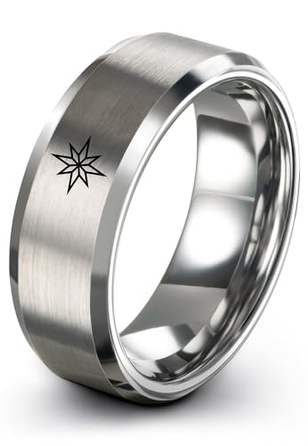 Zealot Jewelry Holly North Star Ring Gift for Christmas Decorator