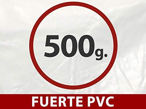 Close-up of galvanized steel pipes, 42mm diameter, used for the tent frame.