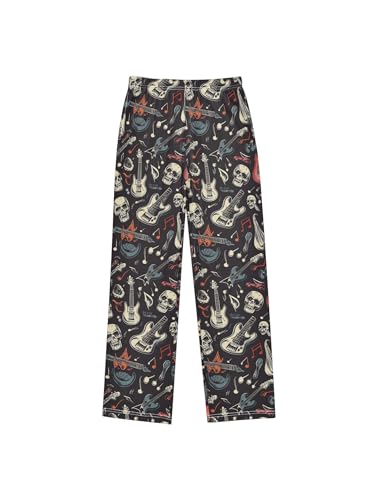 Crazy Music and Rock Guitar Boys Pants for Kids Jogger Pants with Pockets S
