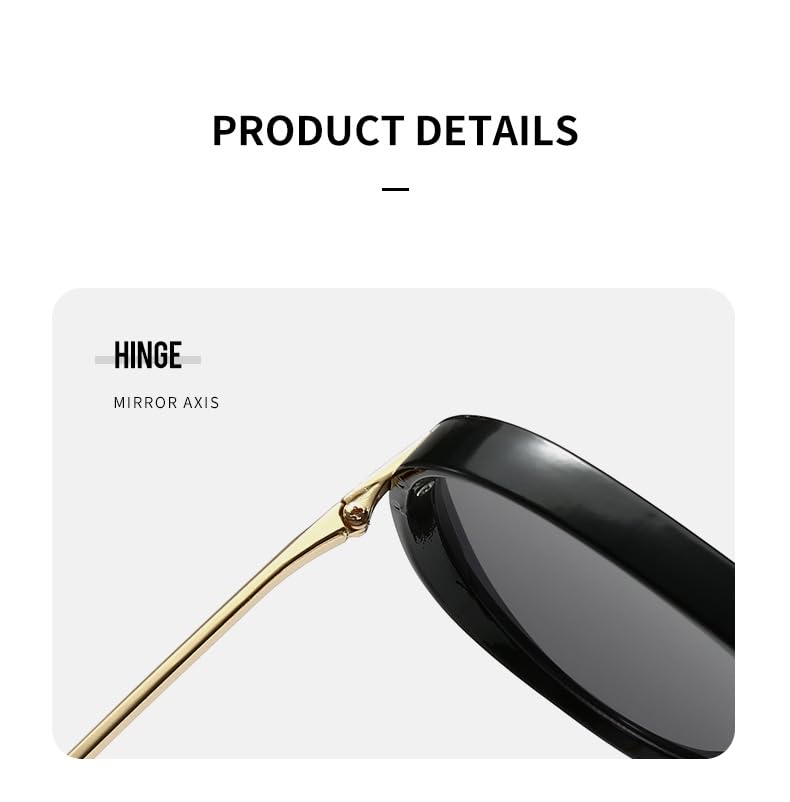 Oversized Polarized Sunglasses Women Men - Round Vintage VL9798, UV400, Scratch-Resistant, Comfortable - Travel3