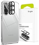 Ringke Fusion Compatible with Galaxy A56 5G [Clear] + Camera Glass Compatible with Galaxy A56 5G [2 Pack]