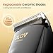 OLOV PROFESSIONAL Hair Clippers for Men, Cordless Hair Clipper Kit, Adjustable 4 Length Setting, 2-Speed Settings, Replaceable Ceramic Blade Heads, Rechargeable Hair Clippers for Family (Black)
