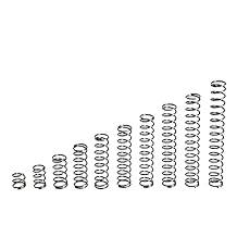 buffer compression 5PCS, Wire Diameter 2mm, Outer Diameter 10mm, Length 60-100mm, Y Type Spring Steel Compression Springs, 2x10x60-100mm High Quality Compression Springs spiral loaded  Size Lengt