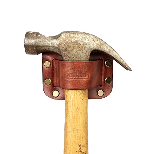 Tourbon Leather Small Hammer Hatchet Holder Holster For Tool Belt (Brown) #TOP4