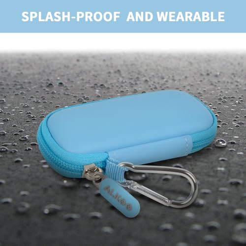 Image of USB Flash Drive Case, SD Card /Thumb Drive /Memory Cards Holder, Bag Only | SDXC /SDHC Storage, Electronic Accessories Organizer for SanDisk / for Samsung, for Students /IT /Office /School /Travel,LightBlue