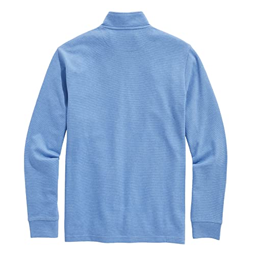 Vineyard Vines Men's Saltwater Quarter-Zip Pullover Sweater, Hull Blue, Large #TOP1