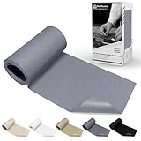 KING MOUNTAIN Canvas Iron on Patch,3'×60',Waterproof 100% Cotton Fabric Repair Patch,Used for Various Sofa,Tent,Clothes,Seats,Suitcases (Light Gray)
