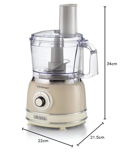 Robot de Cuisine Ariete Vintage 1781 – 1000 W, 21 L, 2 Vitesses + Pulse - vue 10