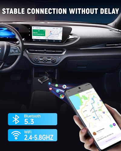 Android Auto Wireless Adapter for Factory Wired Android Auto Car, Instant Connection Converts Wired to Wireless, Wireless Android Auto Dongle Fit for Android 11+ & Cars from 2017 - Image 6