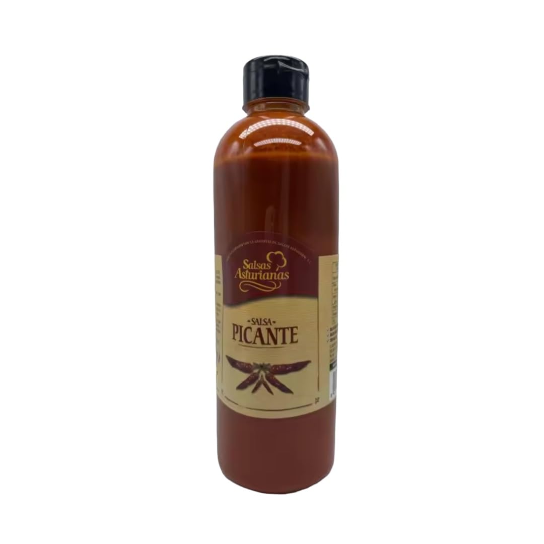 Salsa Picante de Salsas Asturianas 1L: Explosión de sabor y picor equilibrado con chiles rojos seleccionados, ideal para transformar cualquier platillo en una experiencia única.