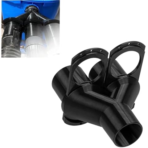 3/2 Way Splitter for Ridgid Shop Vac with Separate Blast Gates, Compatible with 2 1/4 Inch Commercial Vacuums, Heavy-Dust Port Design for Bolt or Glue Mount (2-way) Cover