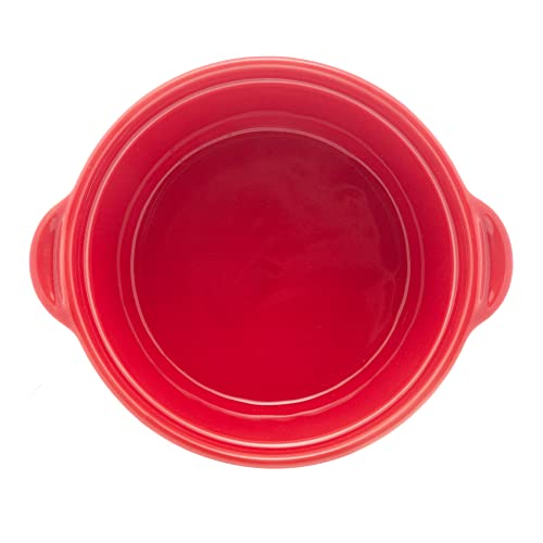 Aparelho de Fondue 4 Peças de Porcelana Classic Vermelho 400ml - Lyor