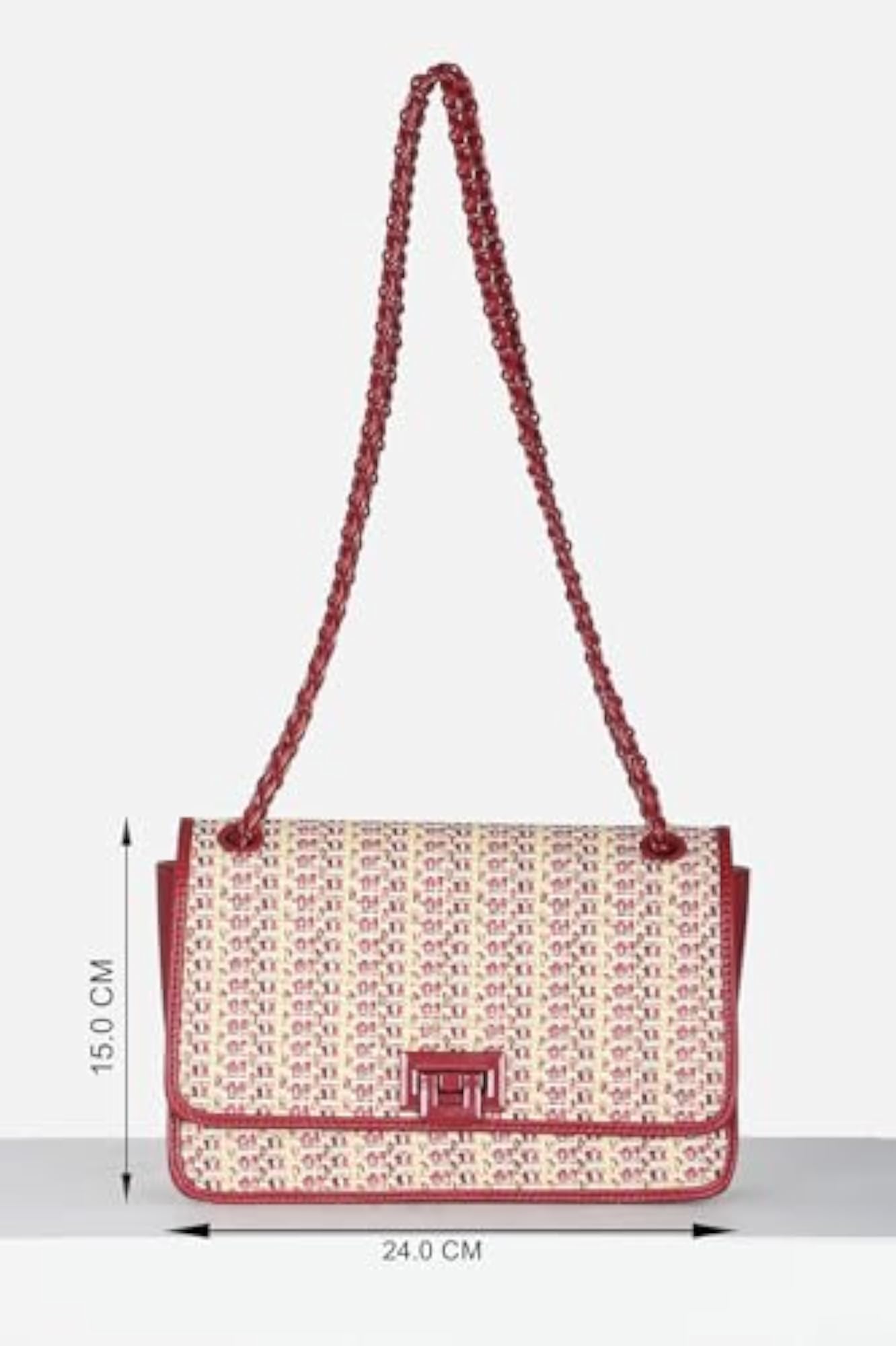 Women's Red Casual Sling Bag, Everyday Use