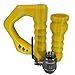 ESK Mining Major FLOOD Industrial Washdown Nozzle - 2 Inch Camlock Connection - High-Flow Handheld Water Monitor for Trash Pumps - Heavy Duty Solid Stream Sprayer - Made in USA (Yellow)