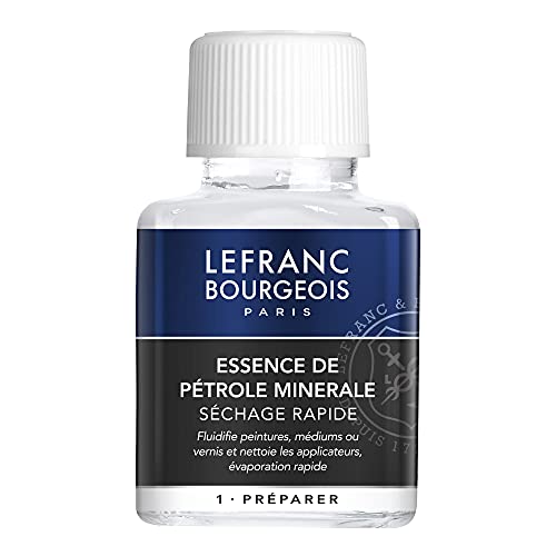 Lefranc Bourgeois Aditivo para Pintura al Óleo - Esencia de Petróleo Mineral, Frasco de 75ml