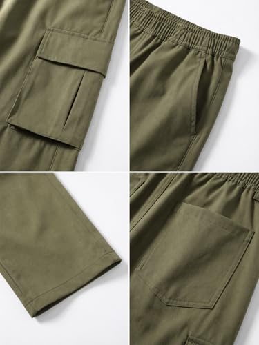 Image of Men's Cargo Pants Flame Resistant Multi-Pocket Big Tall Relaxed Work Pants | Reinforced Stitching,Greater Range of Motion